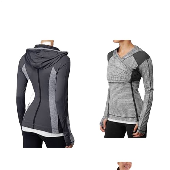 lululemon athletica Tops - Lululemon Wrap Pullover Long Sleeve Hoodie EUC